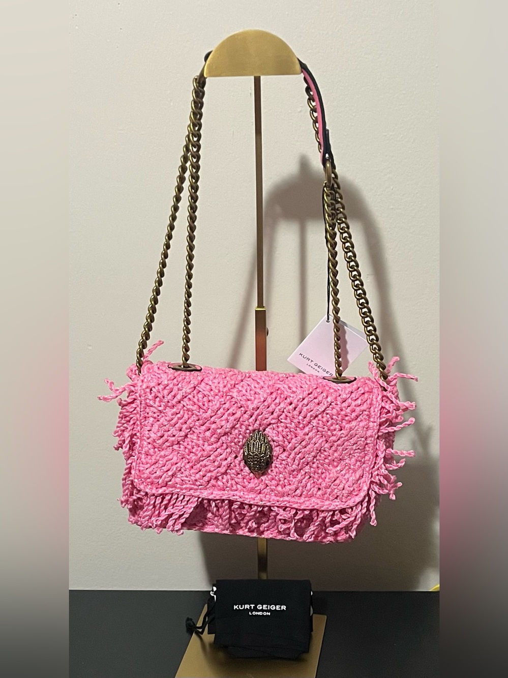 Kurt Geiger London Medium Crochet Kensington Shoulder Bag